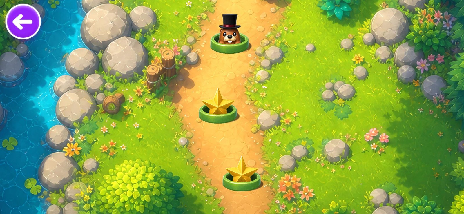 Stage path on the Talkyzoo map