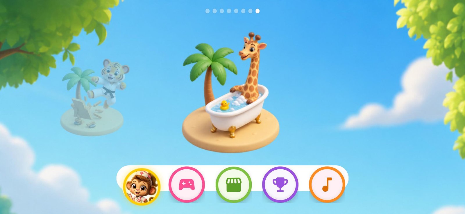 מסך הבית של Talkyzoo