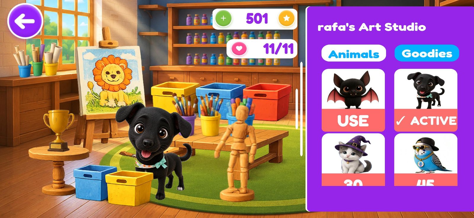 Talkyzoo shop with scenes and animals